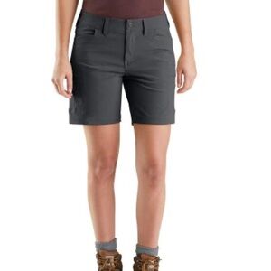 Women’s Carhartt Straight Fit Force Madden Cargo Gray Shorts Size 6 Regular